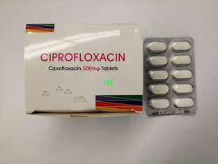 Κίνα Αντιβιοτικά Cipro Ciprofloxacin φάρμακα ταμπλετών ταμπλετών 250MG 500MG 750MG προμηθευτής