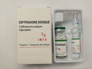 Κίνα Αντιβιοτικά φάρμακα ιατρικής εγχύσεων σκονών νατρίου Ceftriaxone 1.0g εργοστάσιο