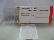 Κίνα Έγχυση αμινοφυλλίνης 250 mg/10mL φάρμακα BP/USP βρογχοδιαστολέων εργοστάσιο