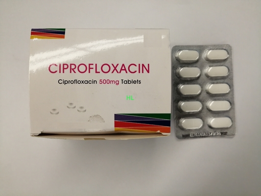 Κίνα Αντιβιοτικά Cipro Ciprofloxacin φάρμακα ταμπλετών ταμπλετών 250MG 500MG 750MG διανομέας